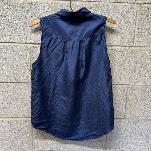 Vintage Jonathan Martin Silk Button Down Tank - Picture 7 of 7